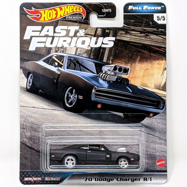 Diecast Hot Wheels 70 DODGE CHARGER R/T Hitam HW Hotwheels Full Force Fast and Furious FNF H Premium