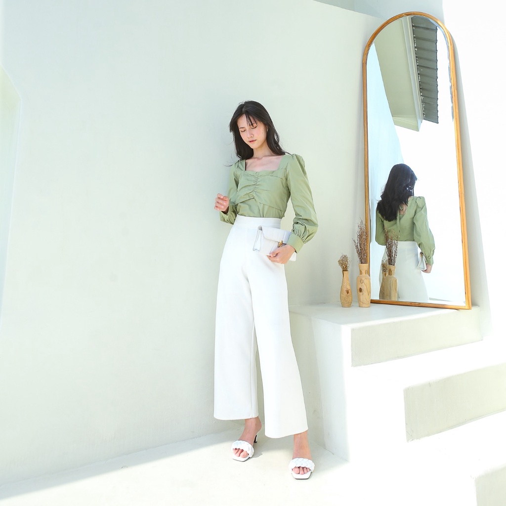 VELOVE - V876 Sora Tied Top - 3 COLORS &amp; 2 SIZE