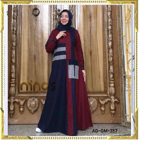 trend fashion gamis WIDA cantik polka kekinian terbaru lebaran 2021 maxy polka promo murah