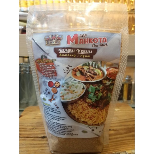 

Bumbu Kebuli Ayam/Kambing/Sapi Isi 250gr MAHKOTA ibu Abet