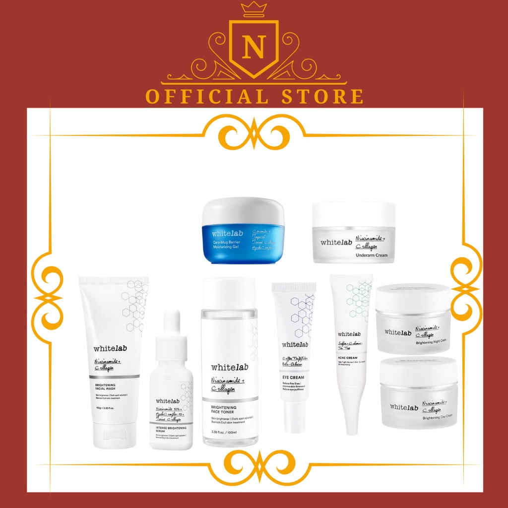 WHITELAB WHITENING SKINCARE PERAWATAN KULIT WAJAH & TUBUH WHITE LAB BRIGHTENING GLOWING SKIN/Brighte