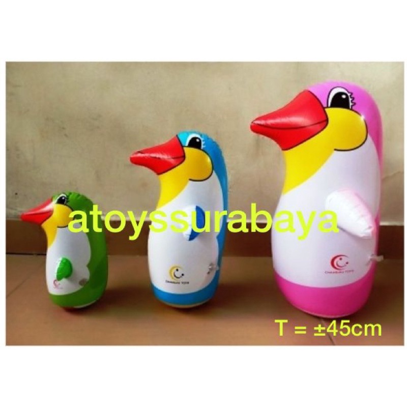 MAINAN TIUP TINJU PASIR PINGUIN WARNA BESAR (TIUPAN)
