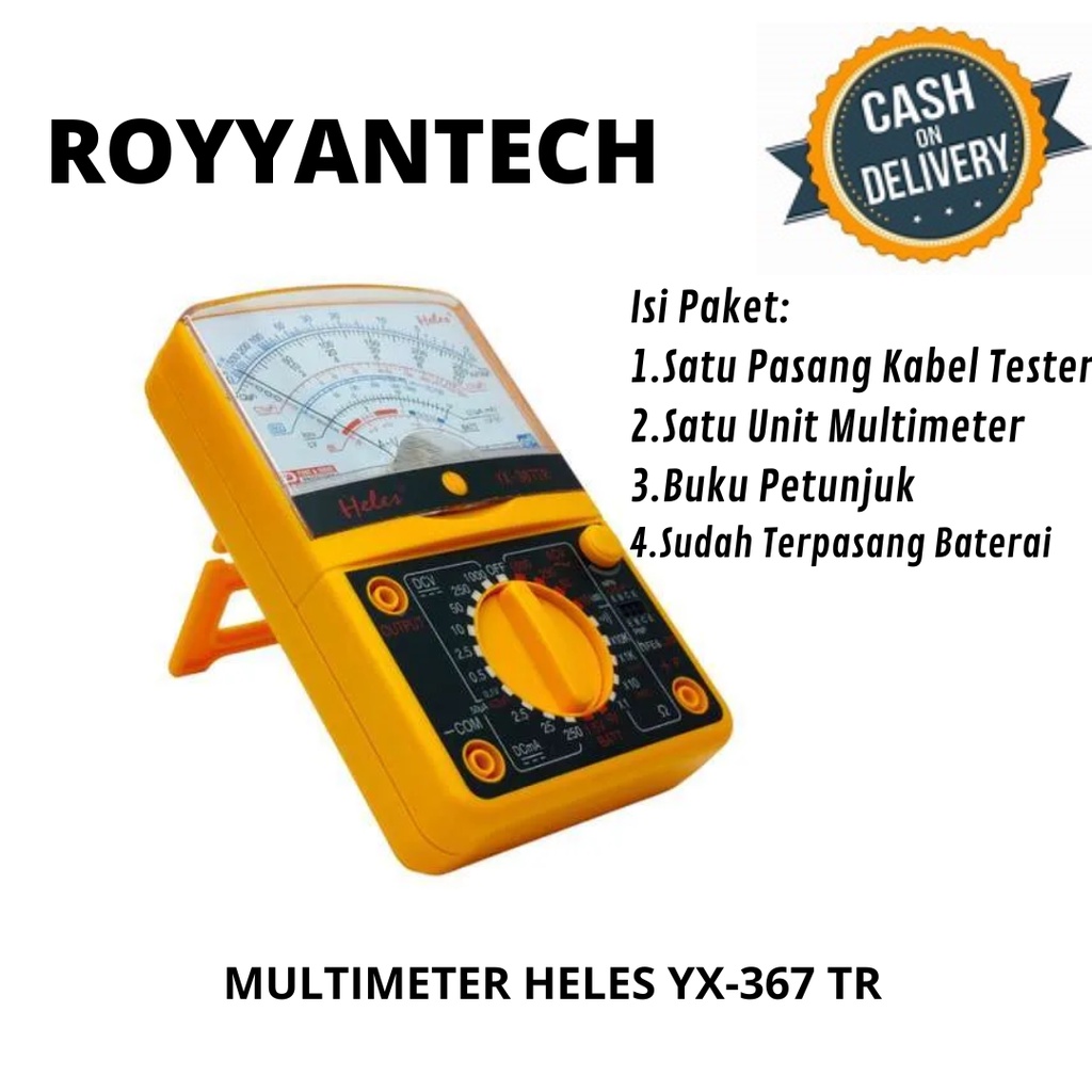 MULTIMETER HELES YX 367 TR MULTITESTER AVOMETER ANALOG