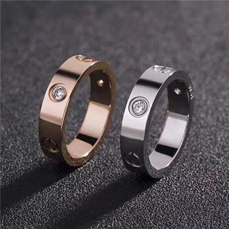 Cincin Fashion Titanium Aksen Car'tier#CC-109T