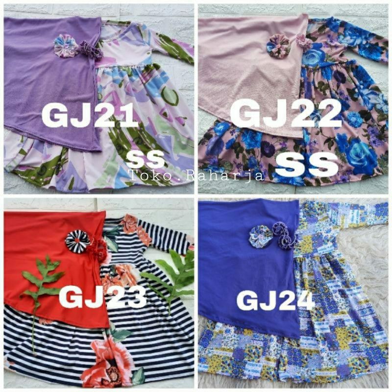 GAMIS JERSEY COUPLE || GAMIS ANAK DAN MOM || SIZE NB - MOM