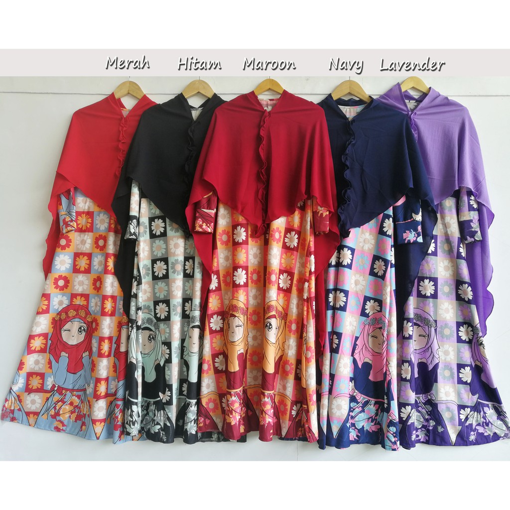 84 Gambar Kartun Hijab Candid Terbaik Gambar Kantun