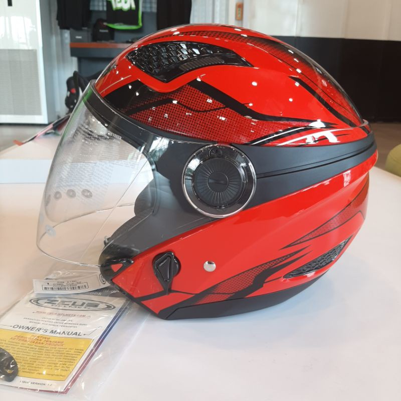 Jual Helm Half Face Zeus 610 Red Shopee Indonesia