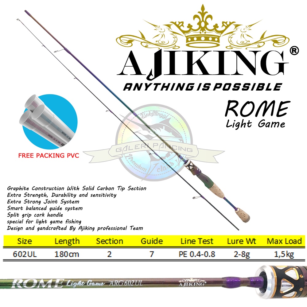 Joran UL Ajiking Light Game 602UL
