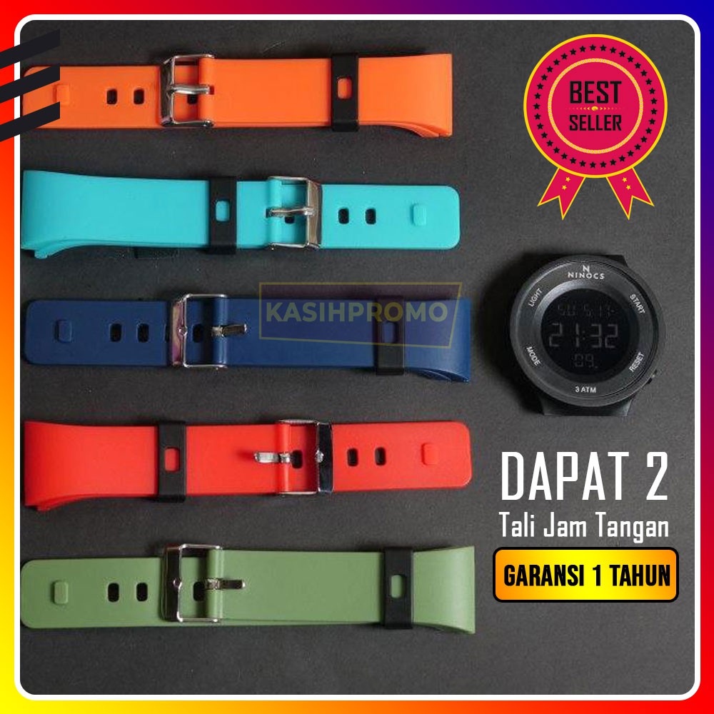 (100% Original) Jam Tangan Sporty Pria Wanita - Ninocs Digital - Water Resist - Garansi 1 Tahun