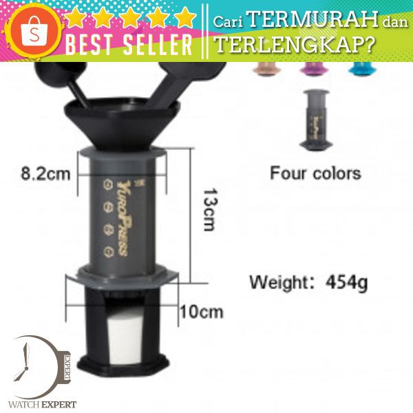 YuroPress Set Portable French Press Coffee Maker - YRP350 - Gray