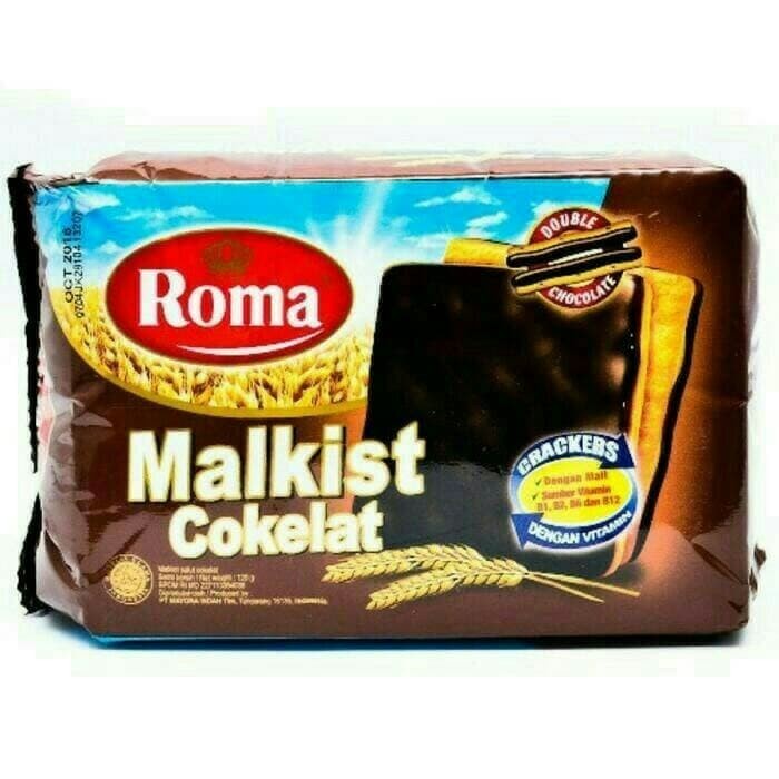 

Biscuit Roma malkist coklat crackers 120gr biscuit harga murah