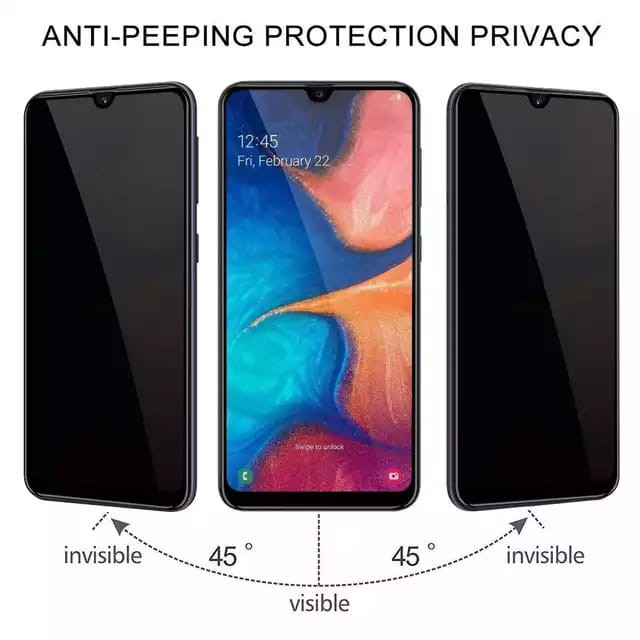 OPPO A91 / RENO 3 / RENO 3 PRO TEMPERED GLASS PRIVACY ANTI SPY FULL COVER