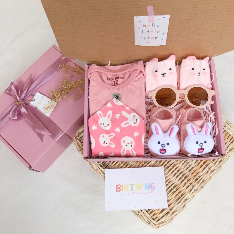 HAMPERS | Baby Hampers / Baby Gift / Newborn Hampers / Hampers Bayi / Kado Bayi / Kado Lahiran-Basic Soft Pink