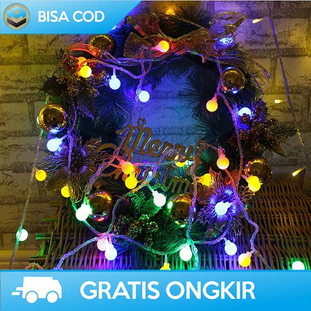 LAMPU HIAS LED TUMBLR STRING LIGHT 6 METER XDISH MULTICOLOR WATERPROOF