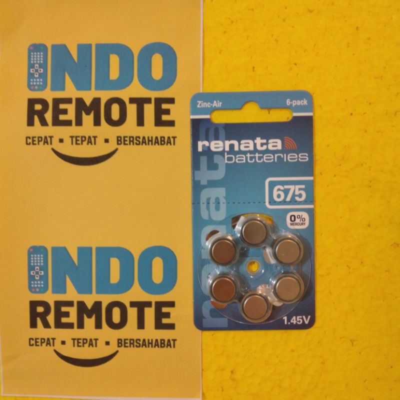 BATERE BATRE BATERAI RENATA 675 FOR HEARING AID ALAT BANTU DENGAR