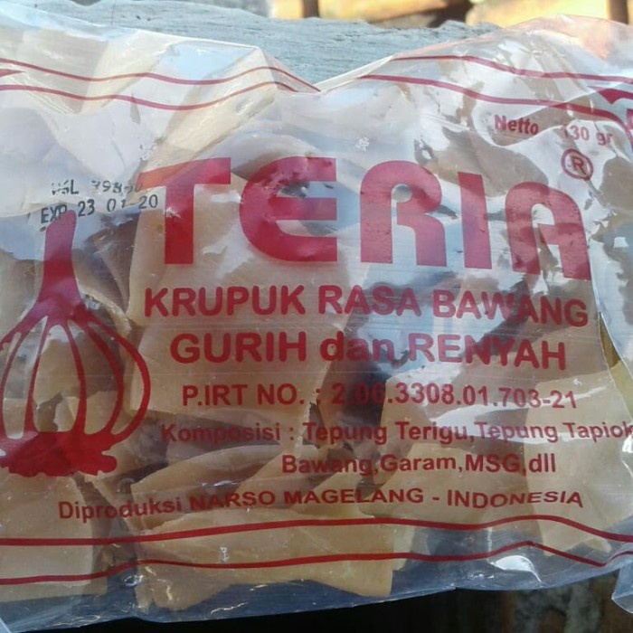 

TERBARU Kerupuk Bawang Teria (mentah)