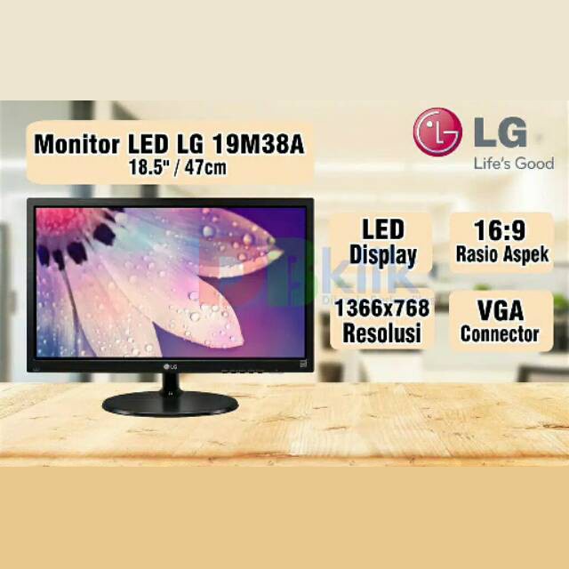 MONITOR LED LG 19M38A 19&quot; inch murah Resmi 1TH
