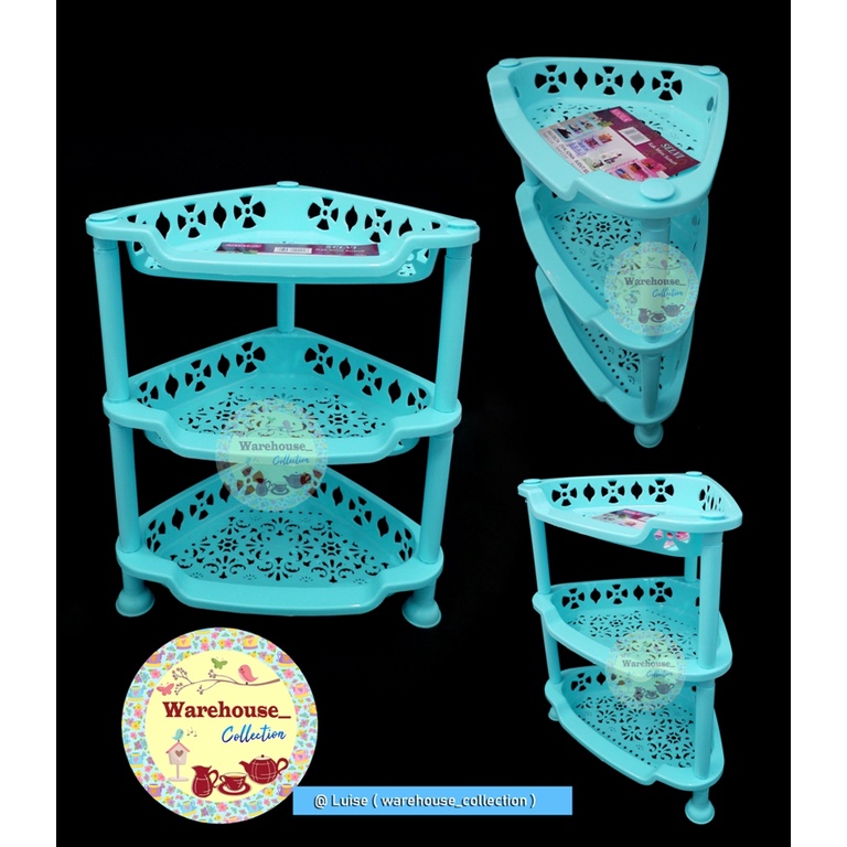 Rak Mini Sudut Selvi SSN 3 Serbaguna Viola / Rak Plastik Serbaguna / Rak Sudut Mini