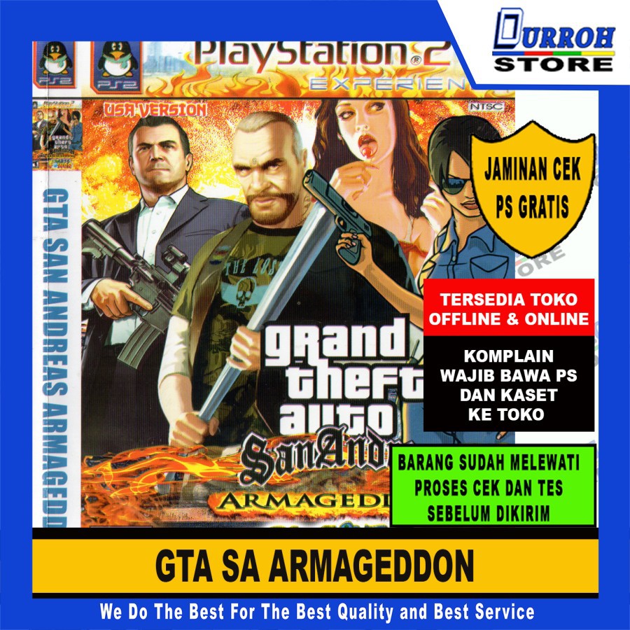 KASET GAME PS 2 GTA SAN ANDREAS ARMAGEDDON / GTA SA ARMAGEDDON