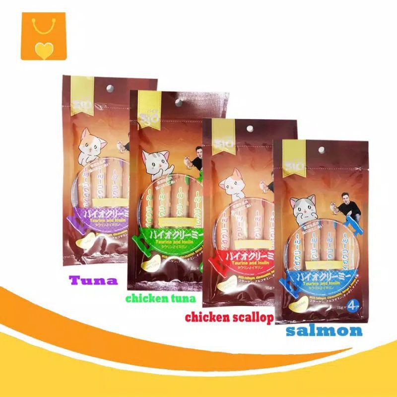 bio creamy Snack kucing /bio creamy makanan kucing
