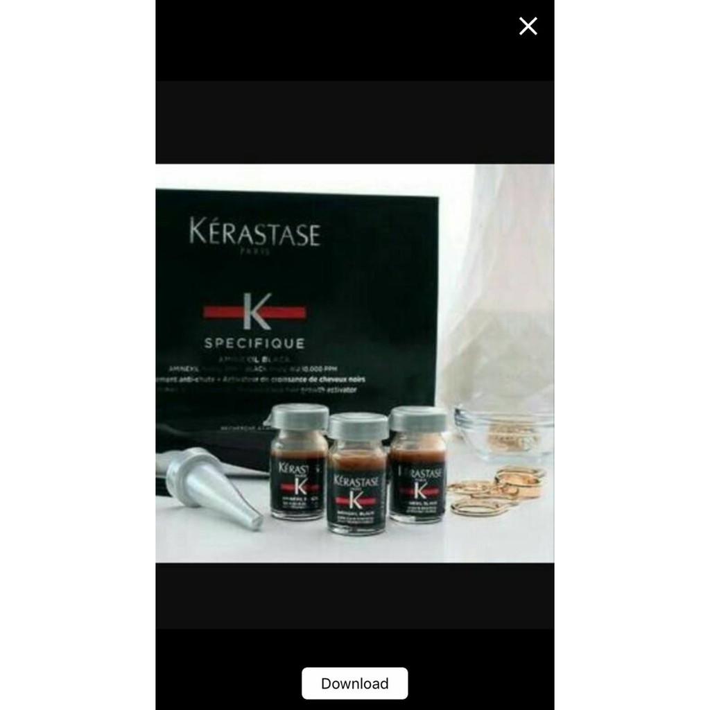 Unik Kerastase Aminexil Black 42Ampul Limited