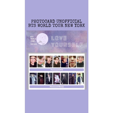 (UNOFFICIAL) PC BTS DVD & BLURAY LOVE YOURSELF NEW YORK TOUR
