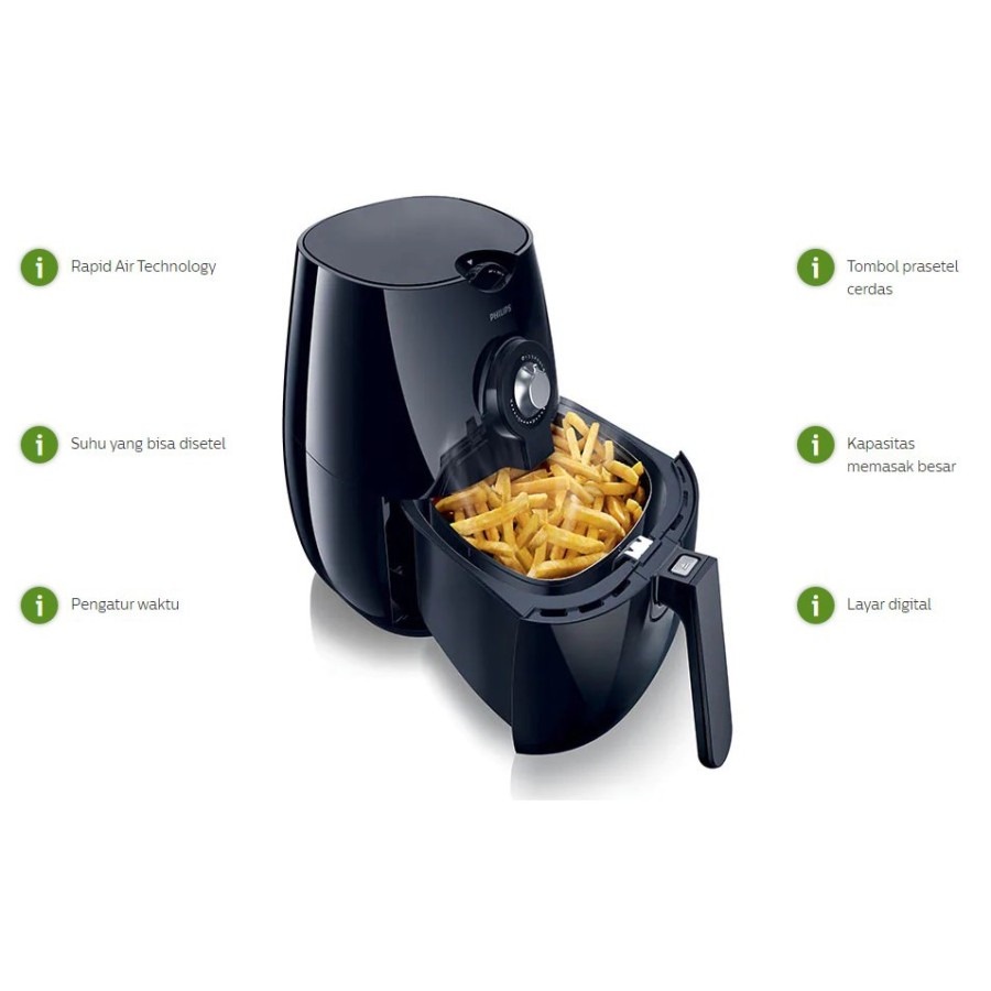 Philips HD 9218/50 Air Fryer Penggorengan Tanpa Minyak HD9218