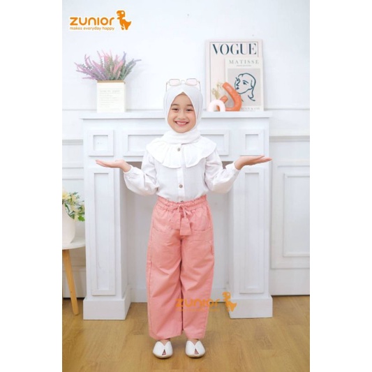 Celana Anak Perempuan Kulot Zunior Premium 1-12 Tahun