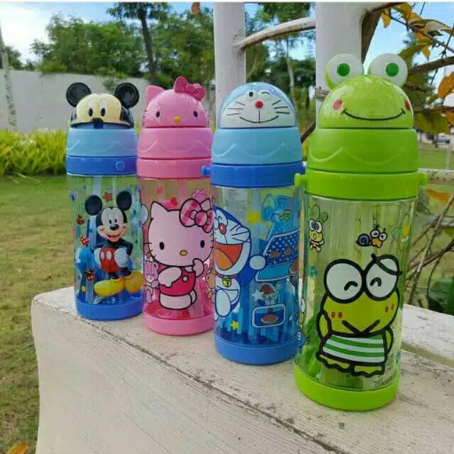Botol minum karakter ,botol minum anak tk , botol minum doraemon