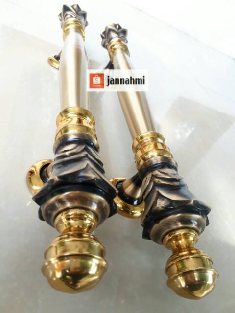 Promo handle pintu full kuningan solid berkualitas