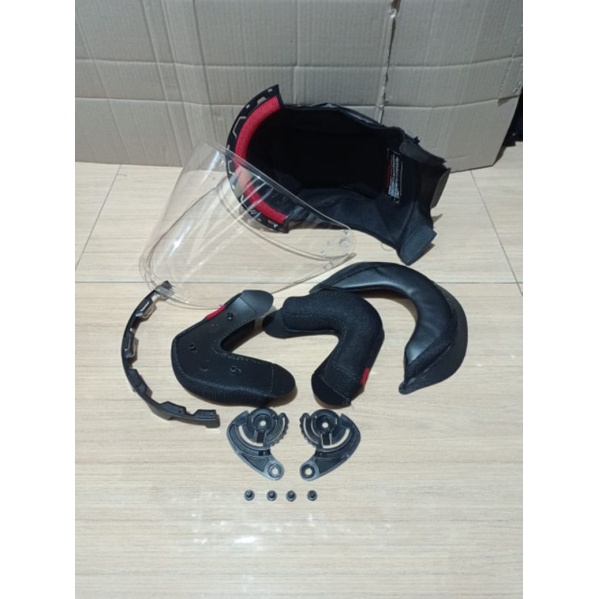 busa helm NHK r6 full set paket kaca busa model klik' plasik