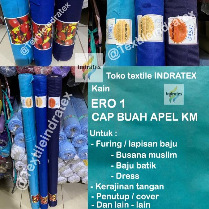Kain furing hero ero CAP BUAH APEL per ROLL lapisan baju dress tas