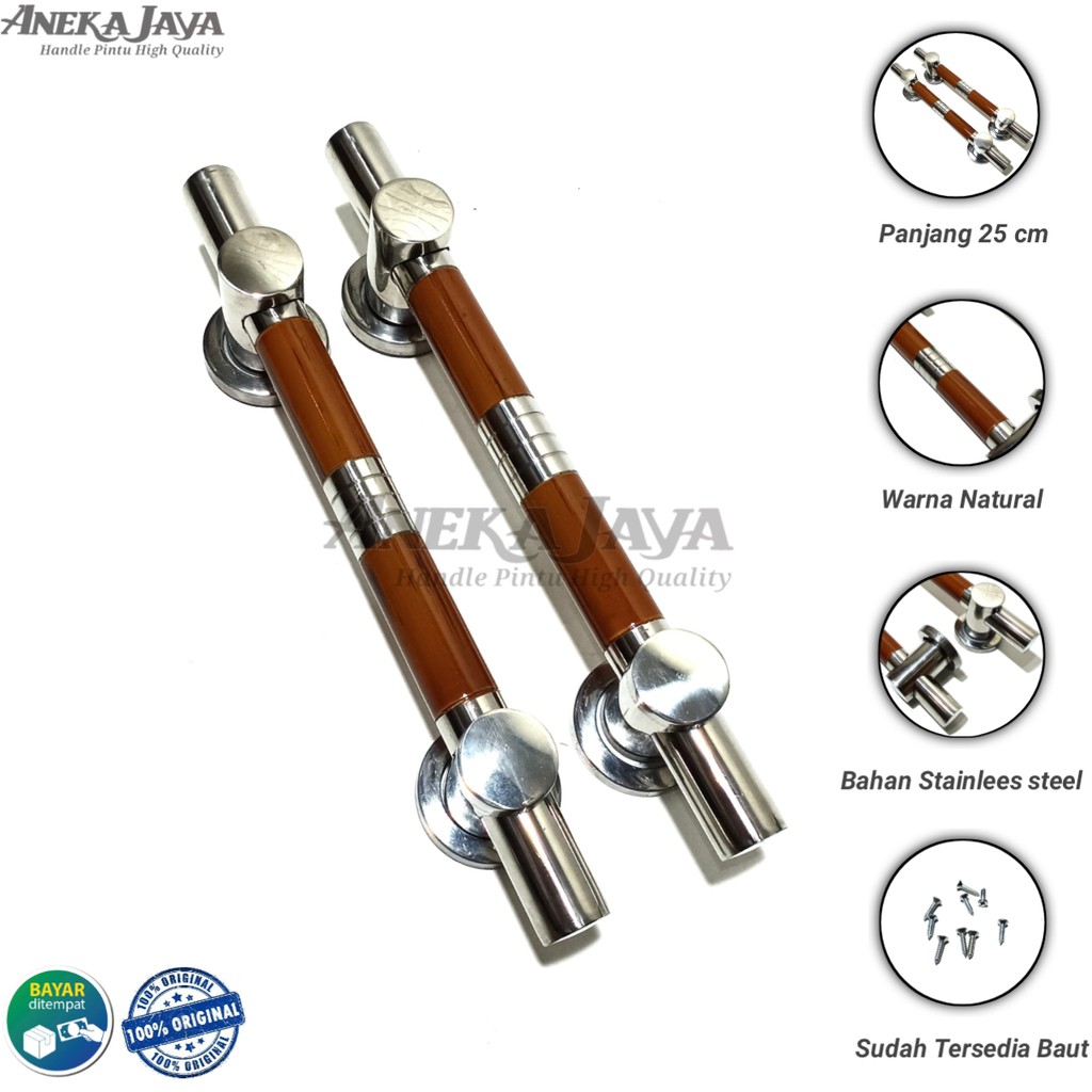 Satu set handle pintu rumah 25 cm murah minimalis tarikan pintu pull stainless gagang pintu terbaru