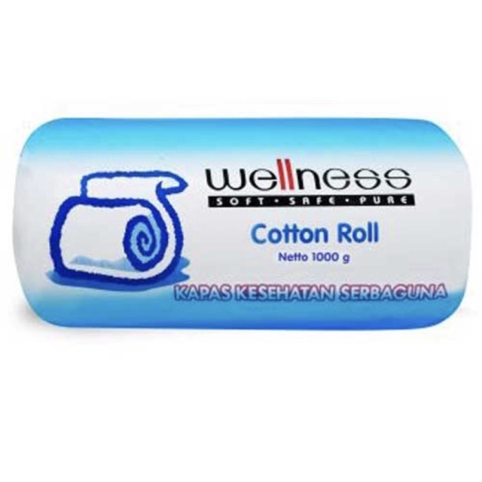 TERBARU COTTON ROLL wellness 1000gr kapas gulung wellness 1kg