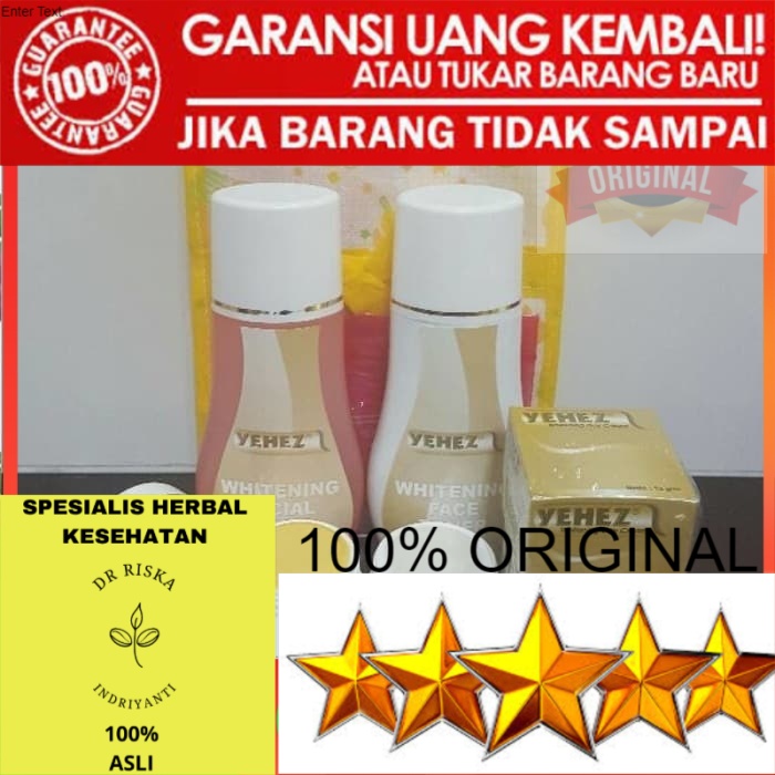 100% ORIGINAL CREAM PEMUTIH KULIT PENCERAH WAJAH HN YEHEZ 35GR BPOM ASLI ORIGINAL
