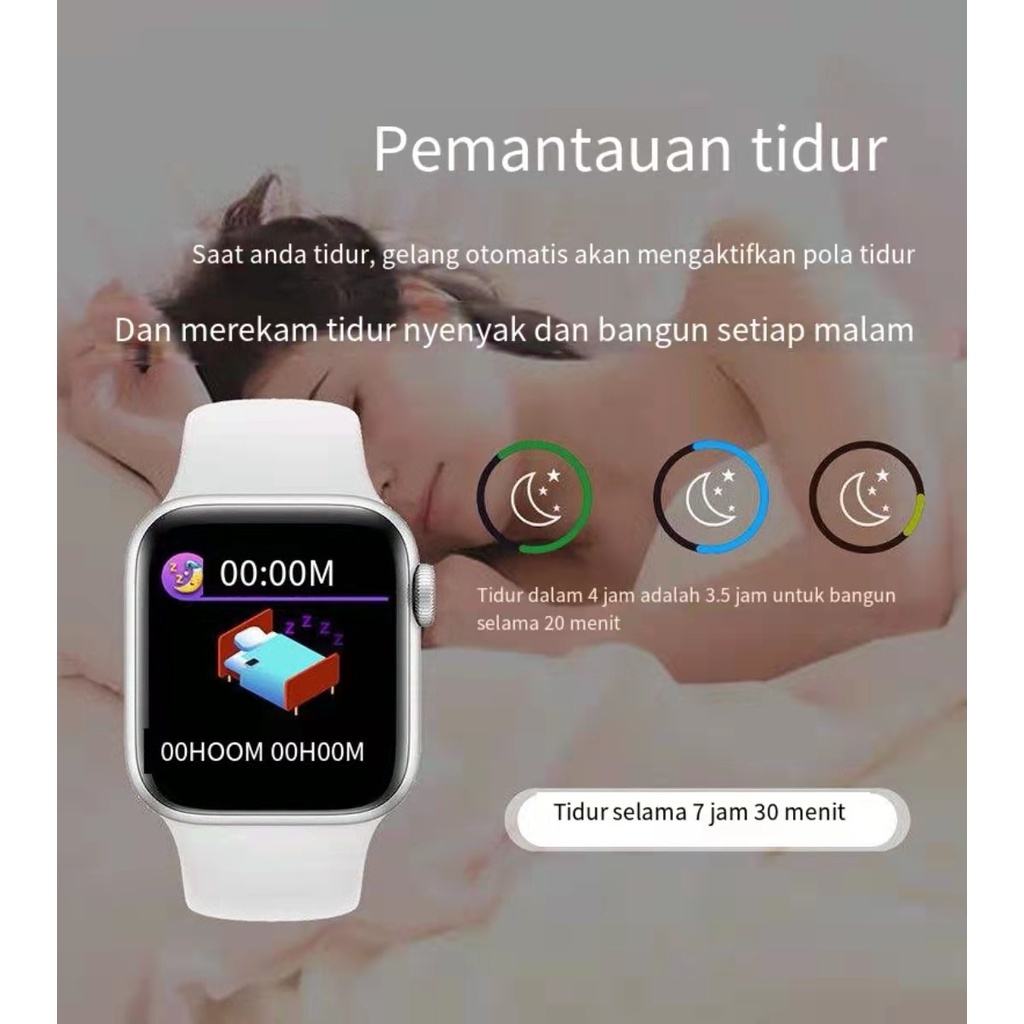 Smartwatch wanita dan pria T500 &amp; T500+ Sport Waterproof Bluetooth Jam Tangan Layar Sentuh Bisa Untuk Terima Notifikasi Pesan dan Telfon serta mengukur detak jantung