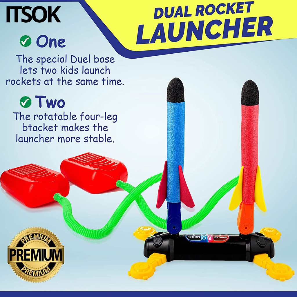 ITSOK TOY ROCKET LAUNCHER / MAINAN ROCKET / DUEL ROCKET LAUNCHER