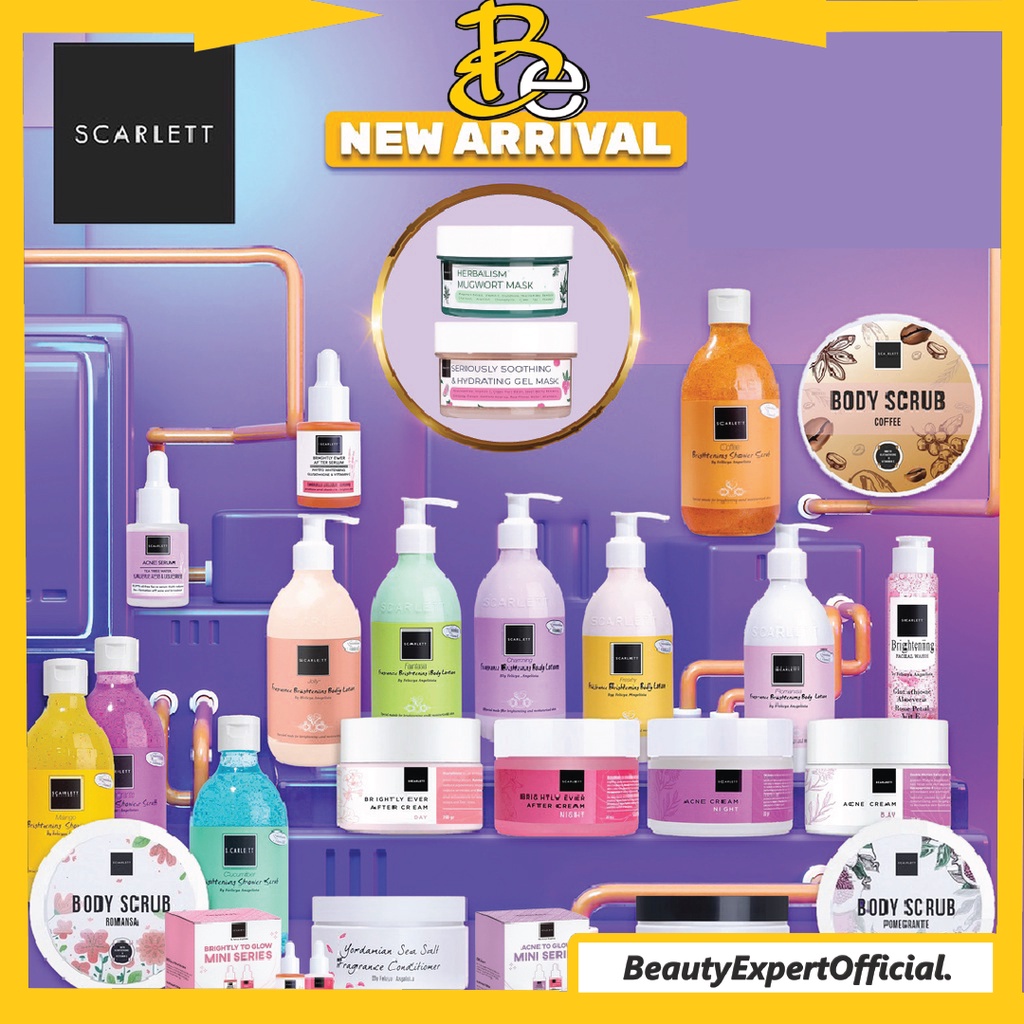 ⭐️ Beauty Expert ⭐️ SCARLETT Whitening All Series - C-Power Age Delay Sunscreen Serum Cleanser Acne Face Mist Body Cream Scrub Lotion Ceramide Moisturizer | Hyalu B5 B9 Phyto Biotics Deep Hydration Hydro Charming Jolly