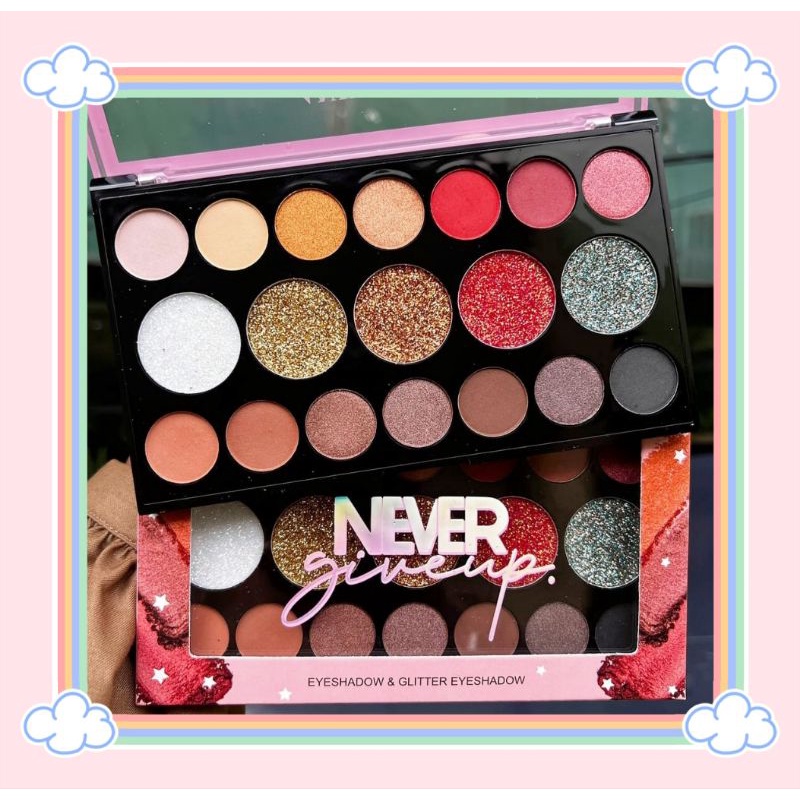 PROMO!!!EYESHADOW PALETTE NEVER GIVE UP ANYLADY 845