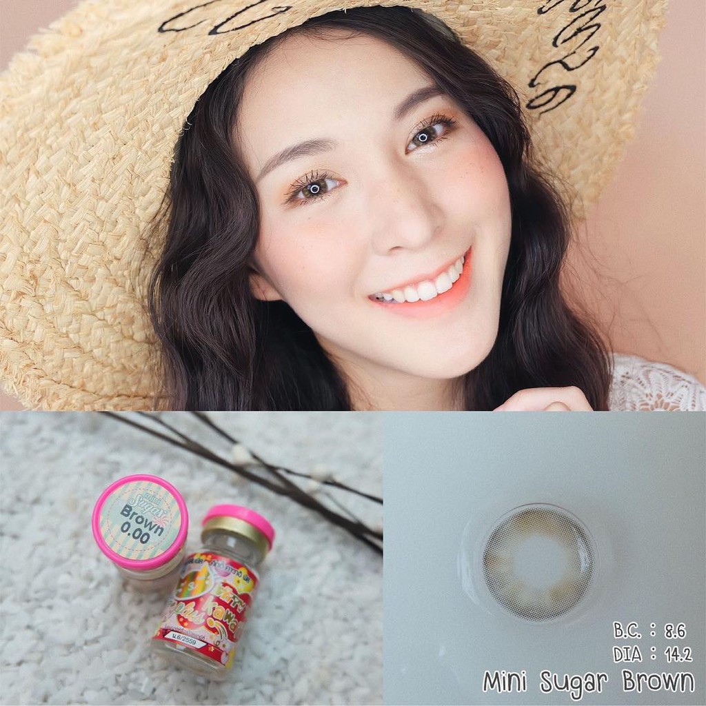 Softlens Kitty Kawaii Mini Sugar - Natural Gray Brown