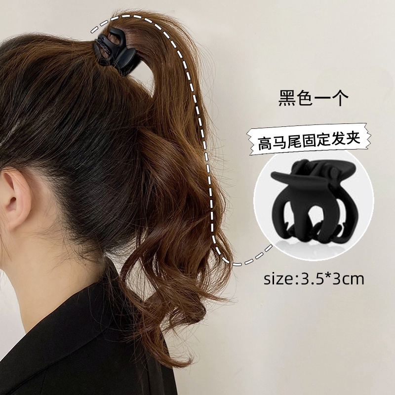 IFYOU Jepit Rambut Ponytail Bahan Akrilik Motif Bunga Gaya Korea Untuk Wanita