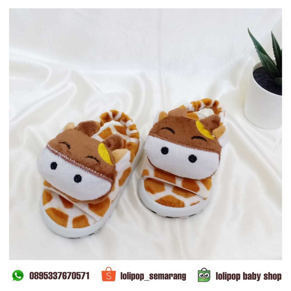 Sepatu Sandal Bayi Baby Shoes Unisex Cow Sapi