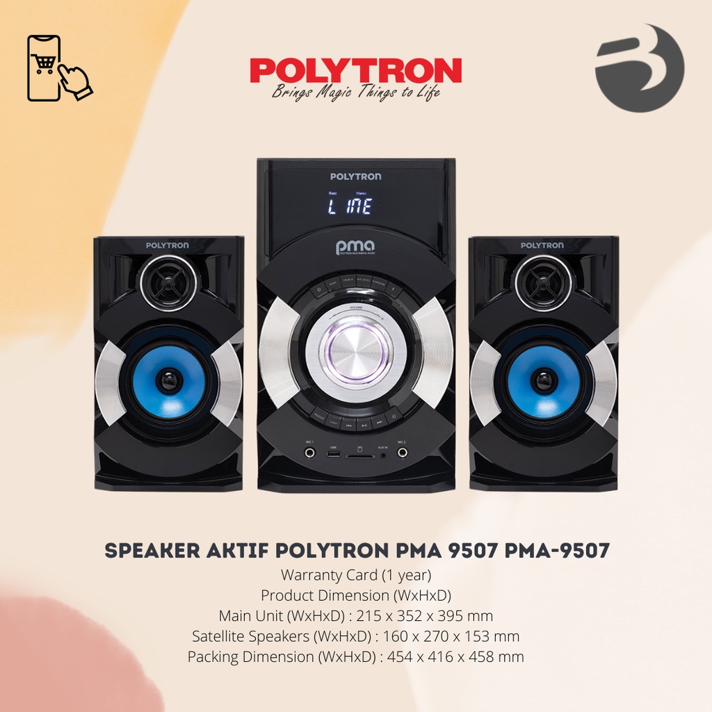 SPEAKER AKTIF POLYTRON PMA 9507 PMA-9507