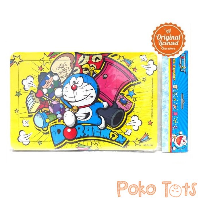 Happy Toon Doraemon Puzzle Karton 12pcs Original License