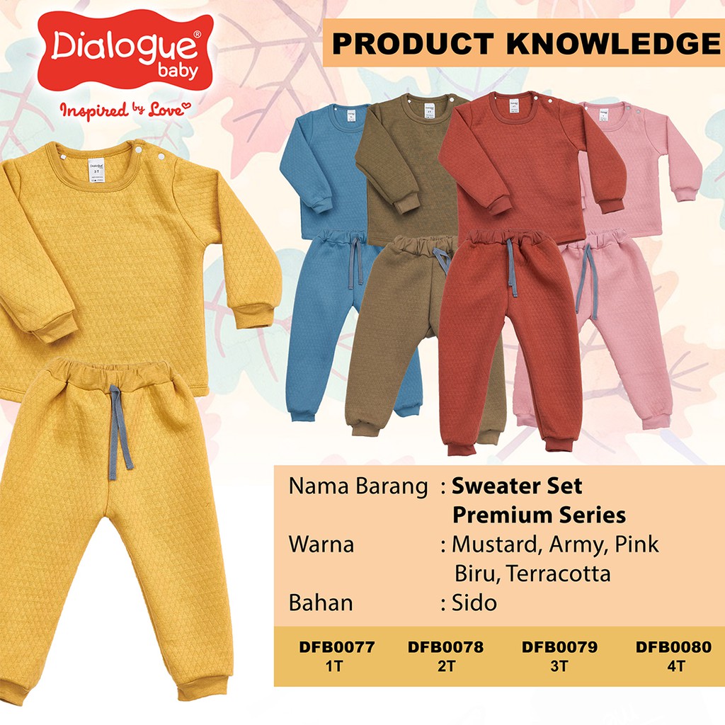 Sweater Anak Set Premium Series Dialogue Baby