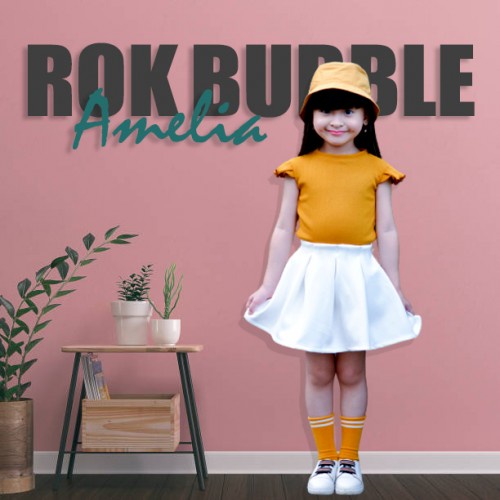 ROK BUBLLE Skirt ANAK 2-5 TAHUN BAHAN SCUBA