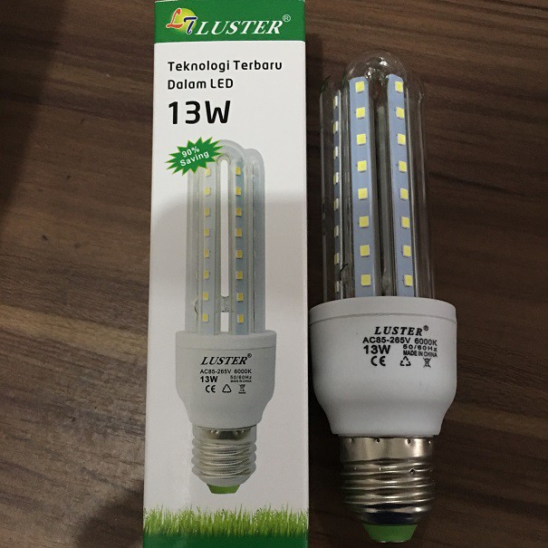 Lampu LED Banyak Jagung 2U Jari LED 13W merk Luster