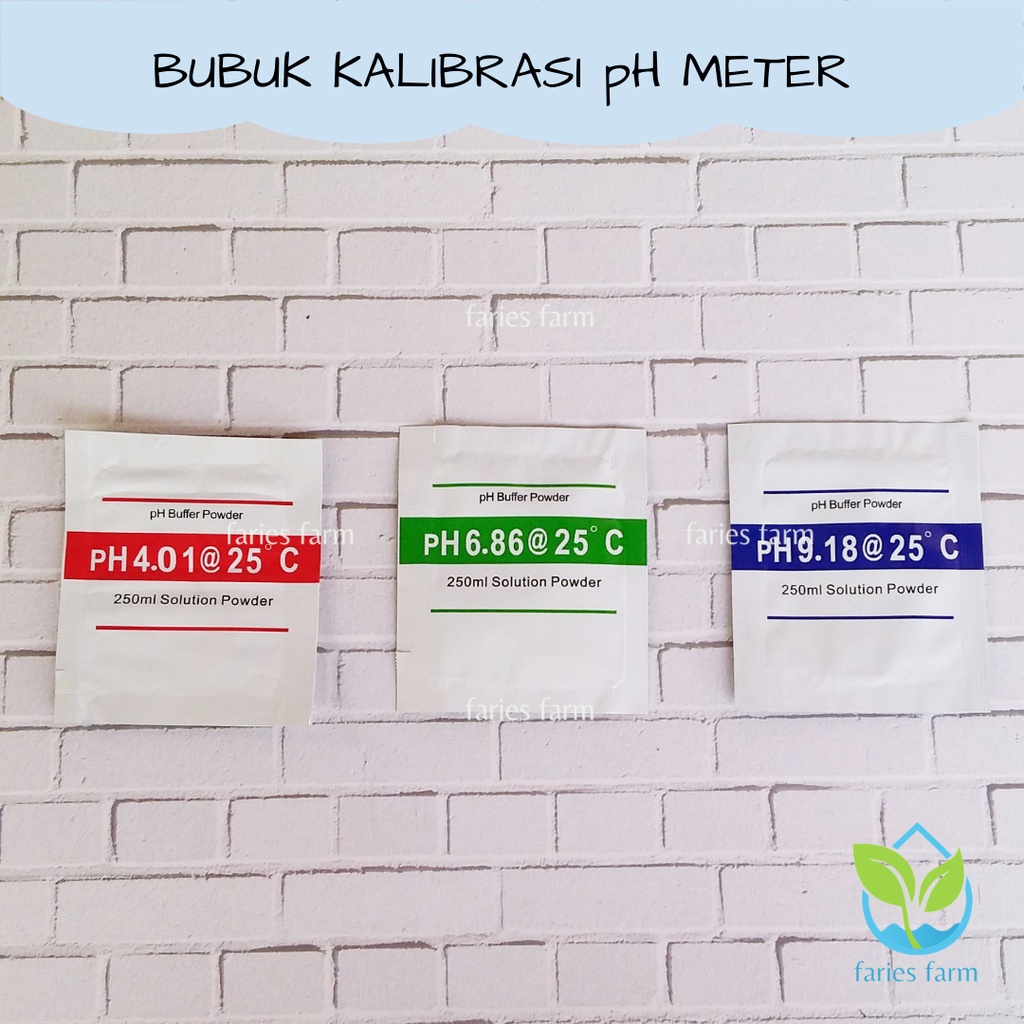 Bubuk Kalibrasi pH Meter Buffer pH  Serbuk Kalibrasi pH 4.01 6.86 9.18