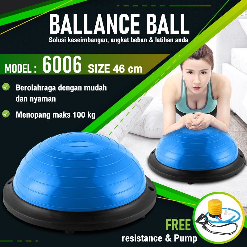 HTD Sport Bosu Balance Ball Yoga Gym Training 6006