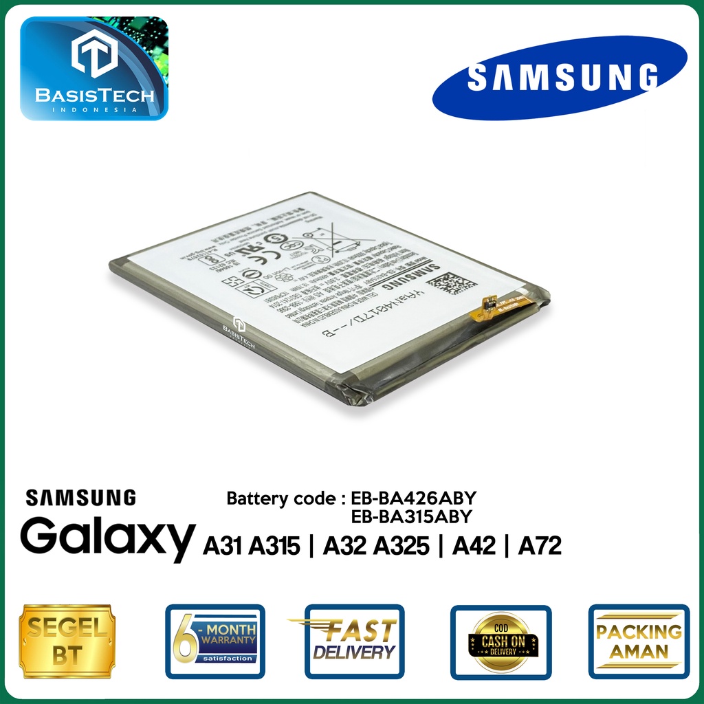 BATERAI SAMSUNG A31 A315 A22 4G - A32 A325 - A42 A72 - EB-BA315ABY - EB-BA426ABY - ORI99 BEST QUALITY